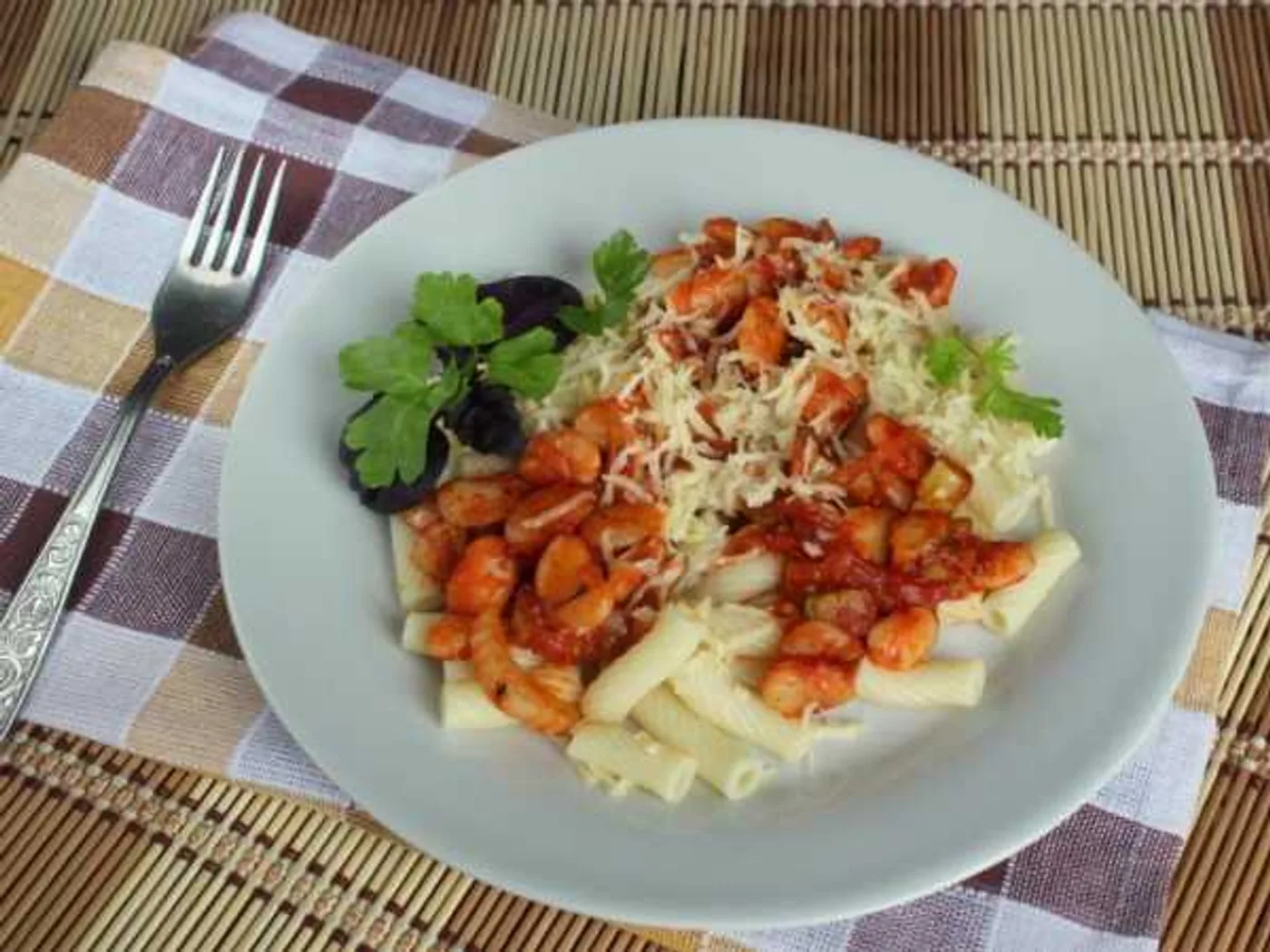 Pasta with vegetables and beans recipe