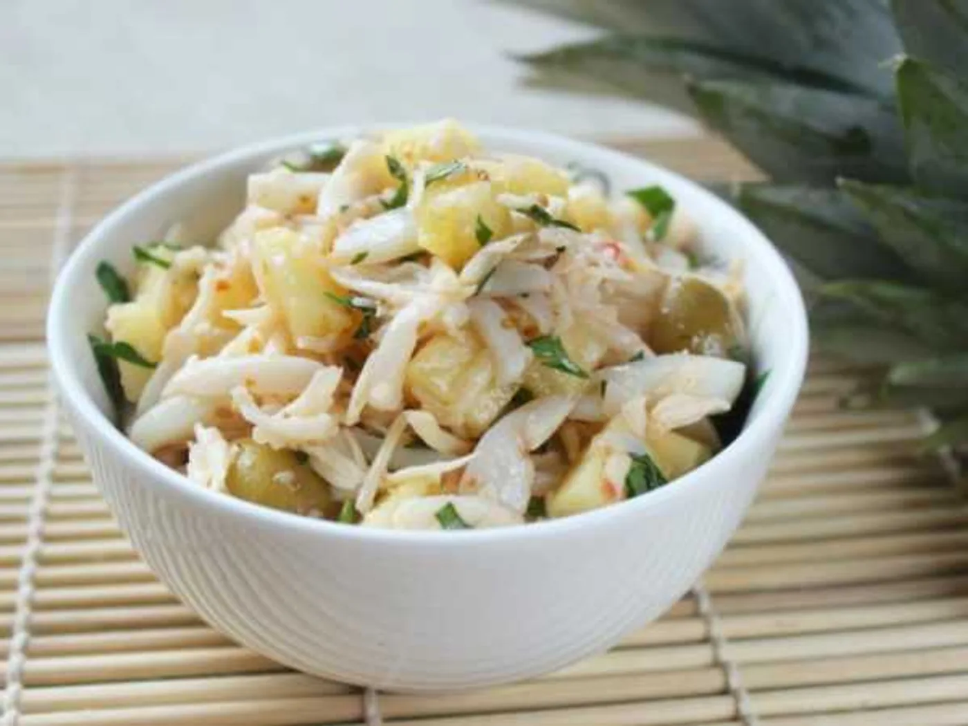 Pineapple squid salad recipe