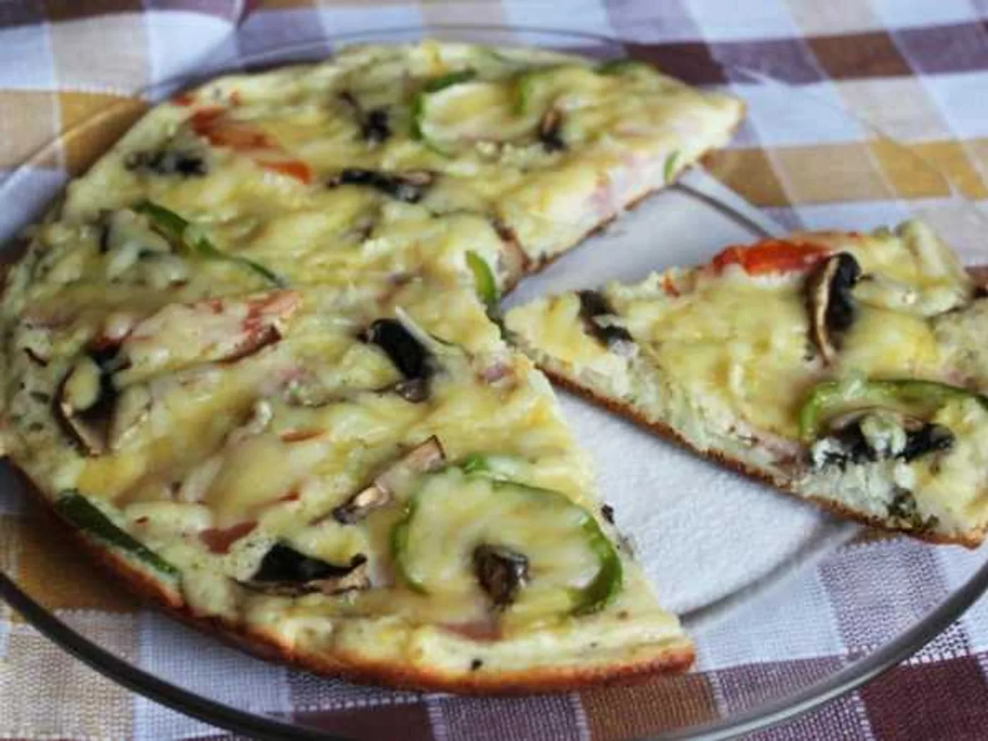 Pizza in a pan on sour cream recipe