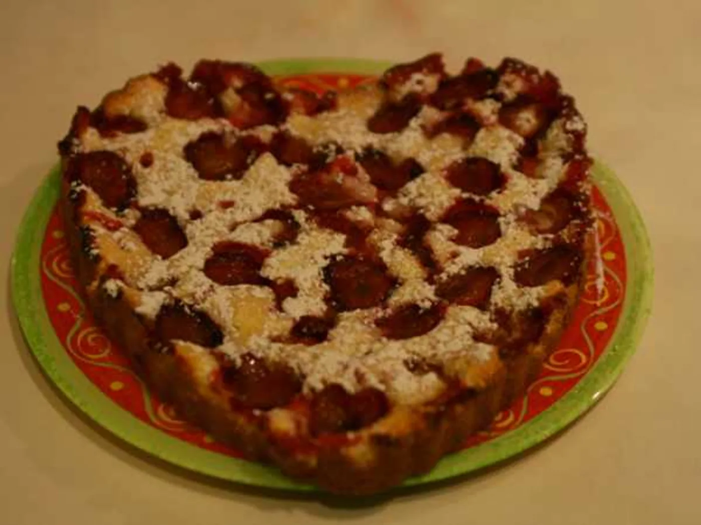 Plum roller-cake recipe
