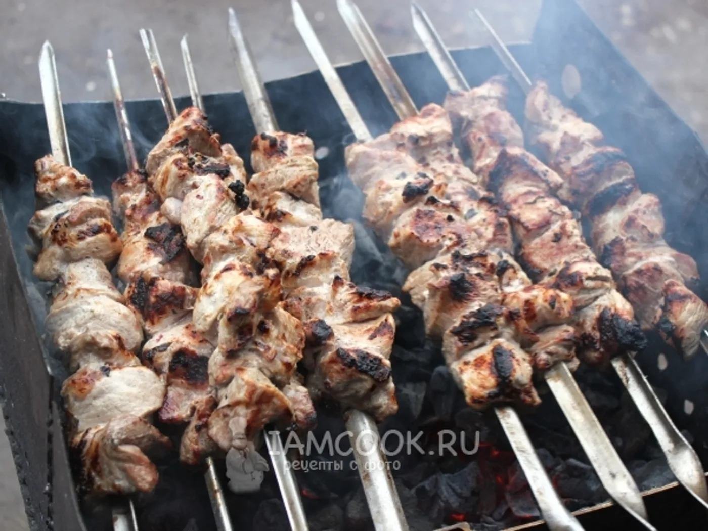 Pork kebab in kefir recipe
