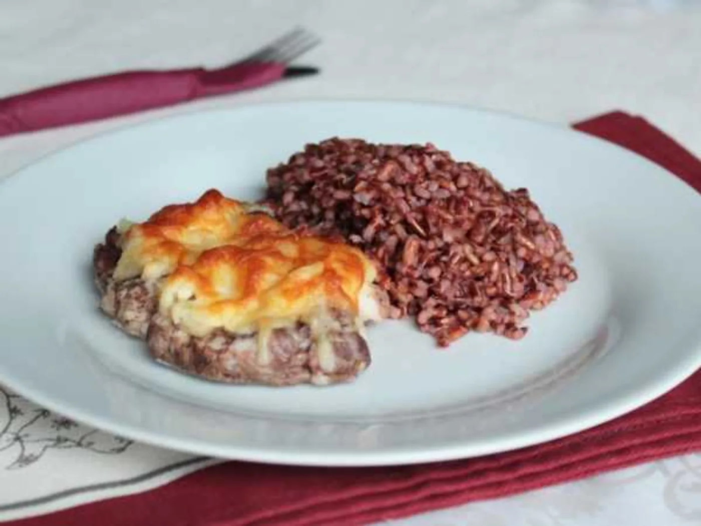 Pork under pineapple baked with cheese recipe