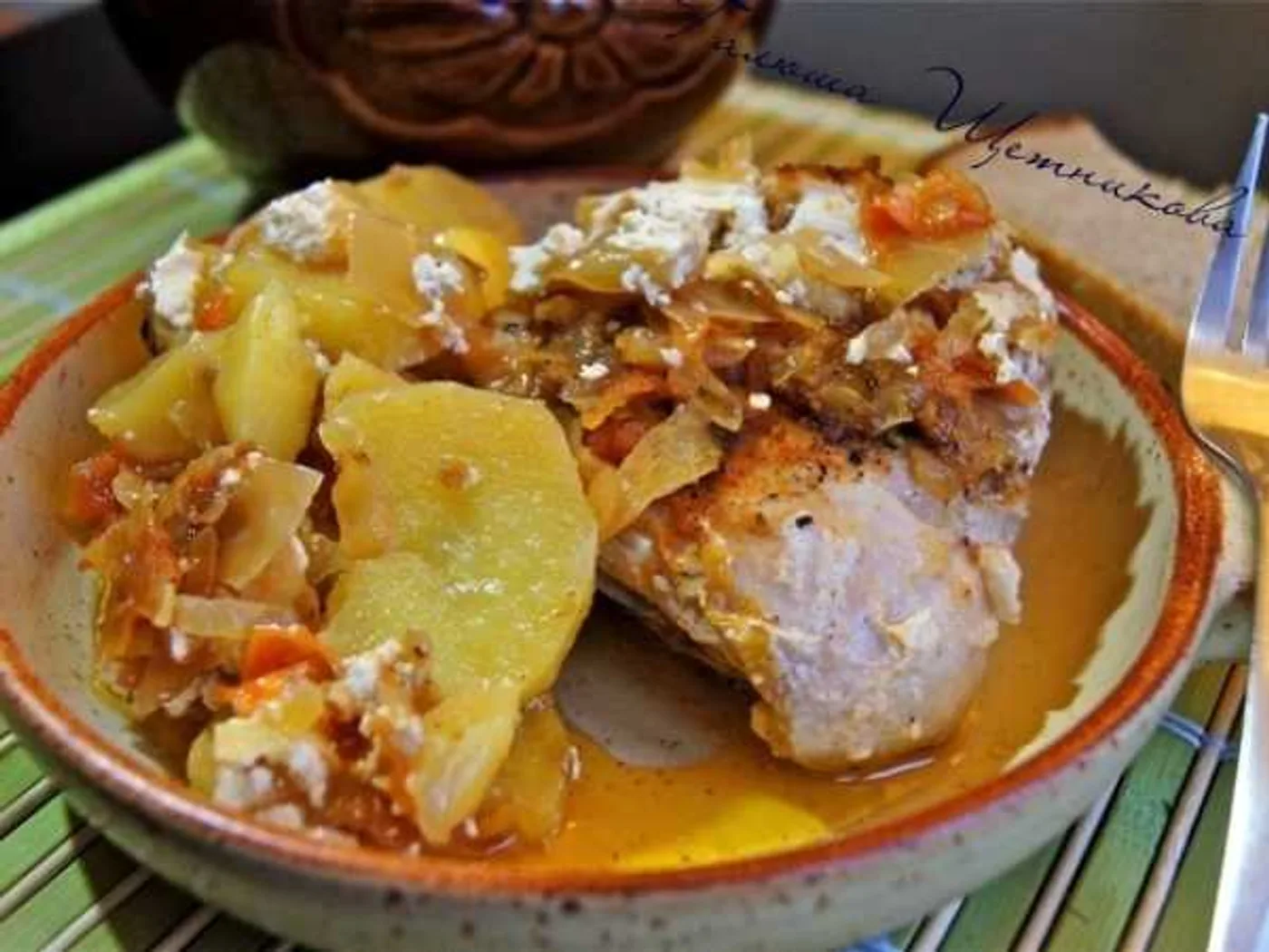 Potato chicken. recipe