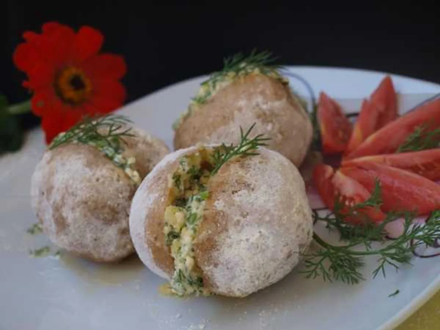 Potatoes baked like a bonfire recipe