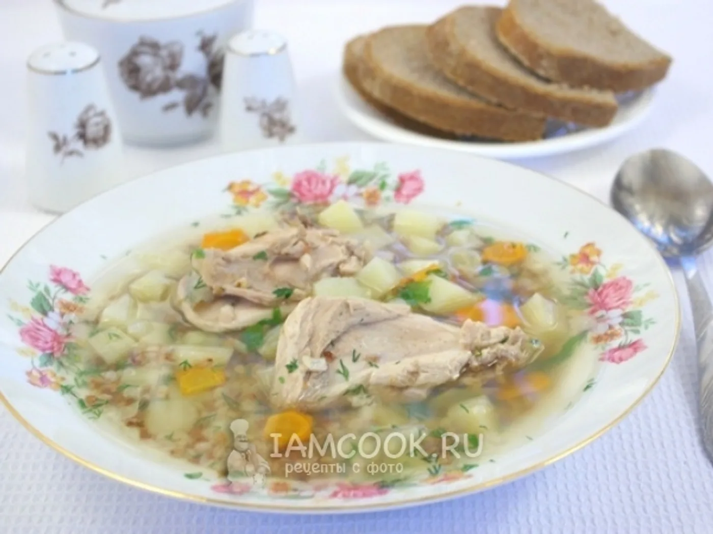 Rabbit soup with buckwheat recipe