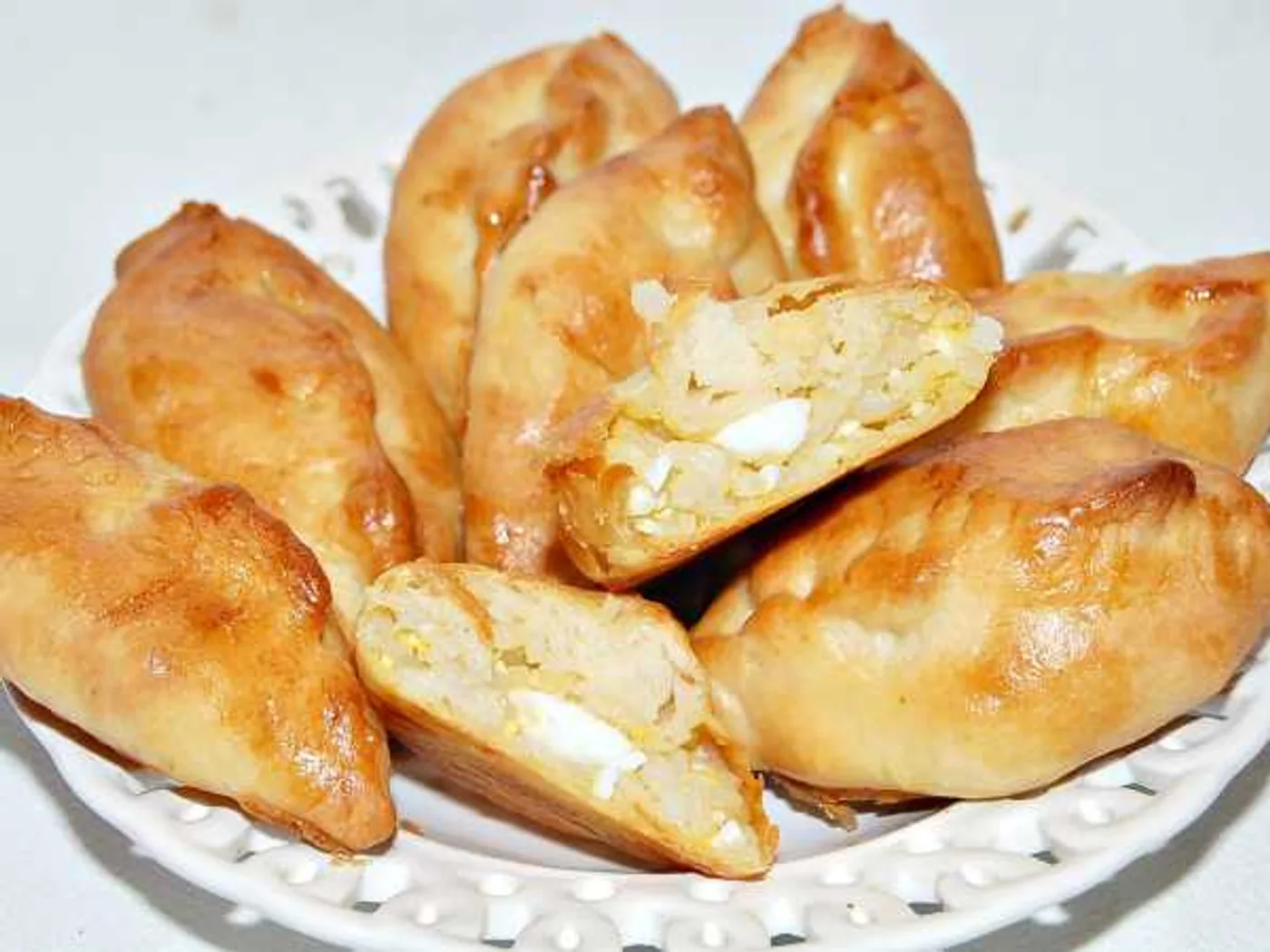 Rice and egg pies recipe