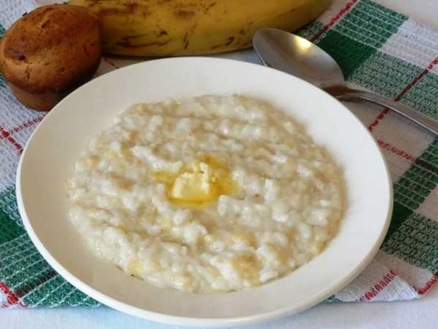 Rice porridge with banana recipe
