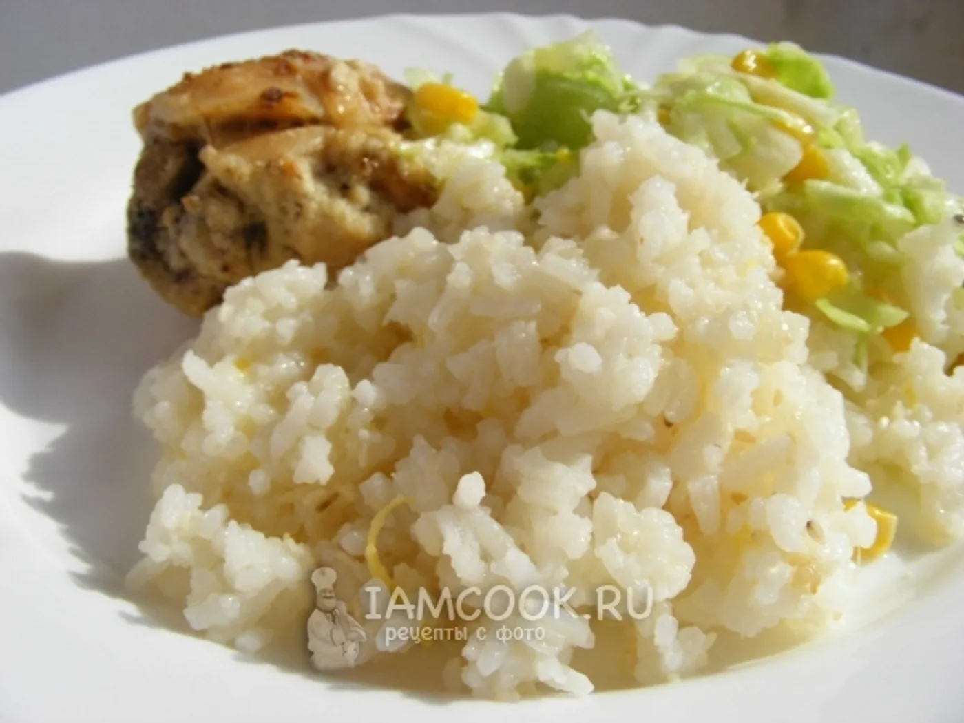 Rice with ginger and lemon recipe