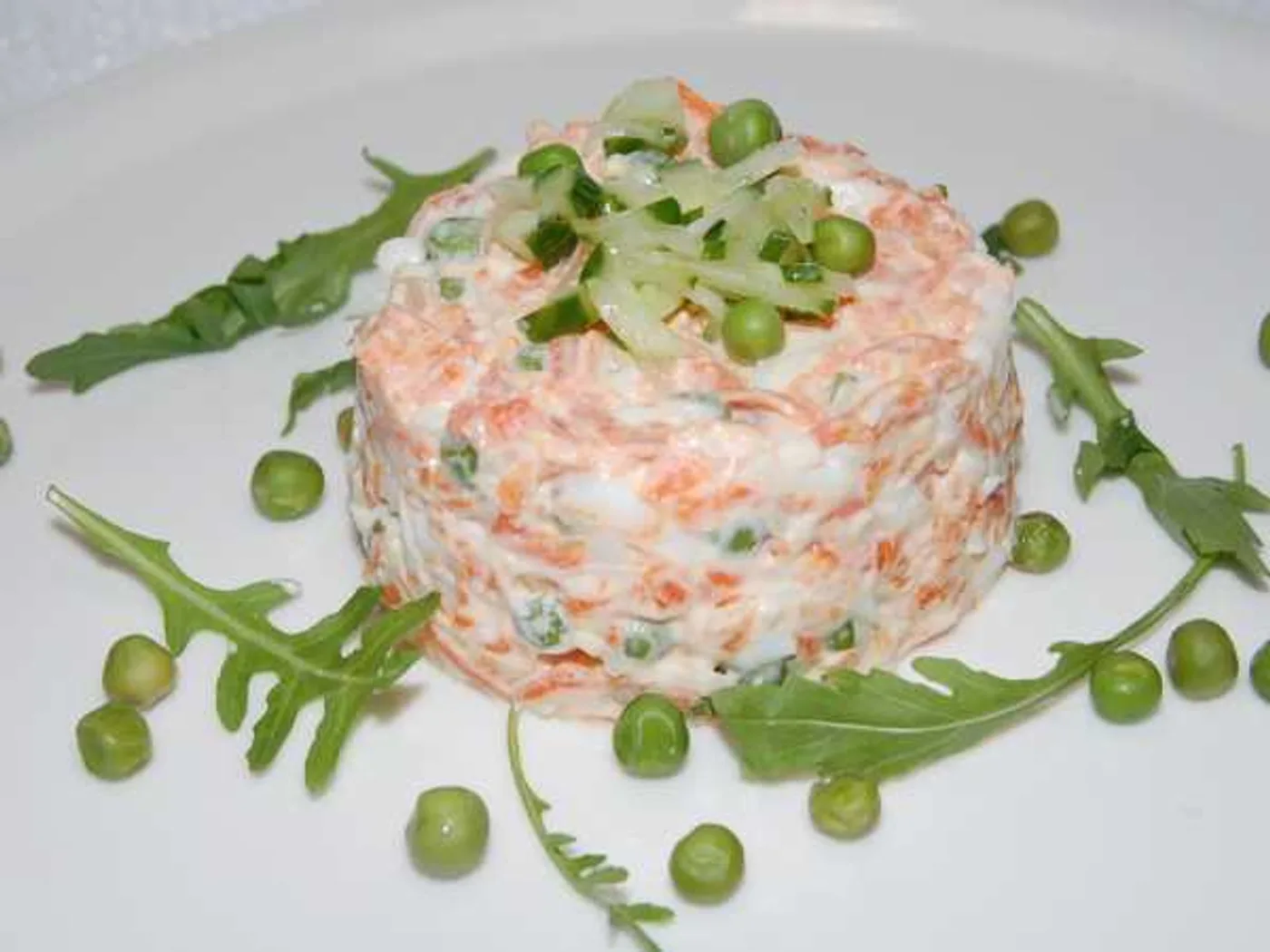 Salad of boiled carrots and eggs with onions recipe