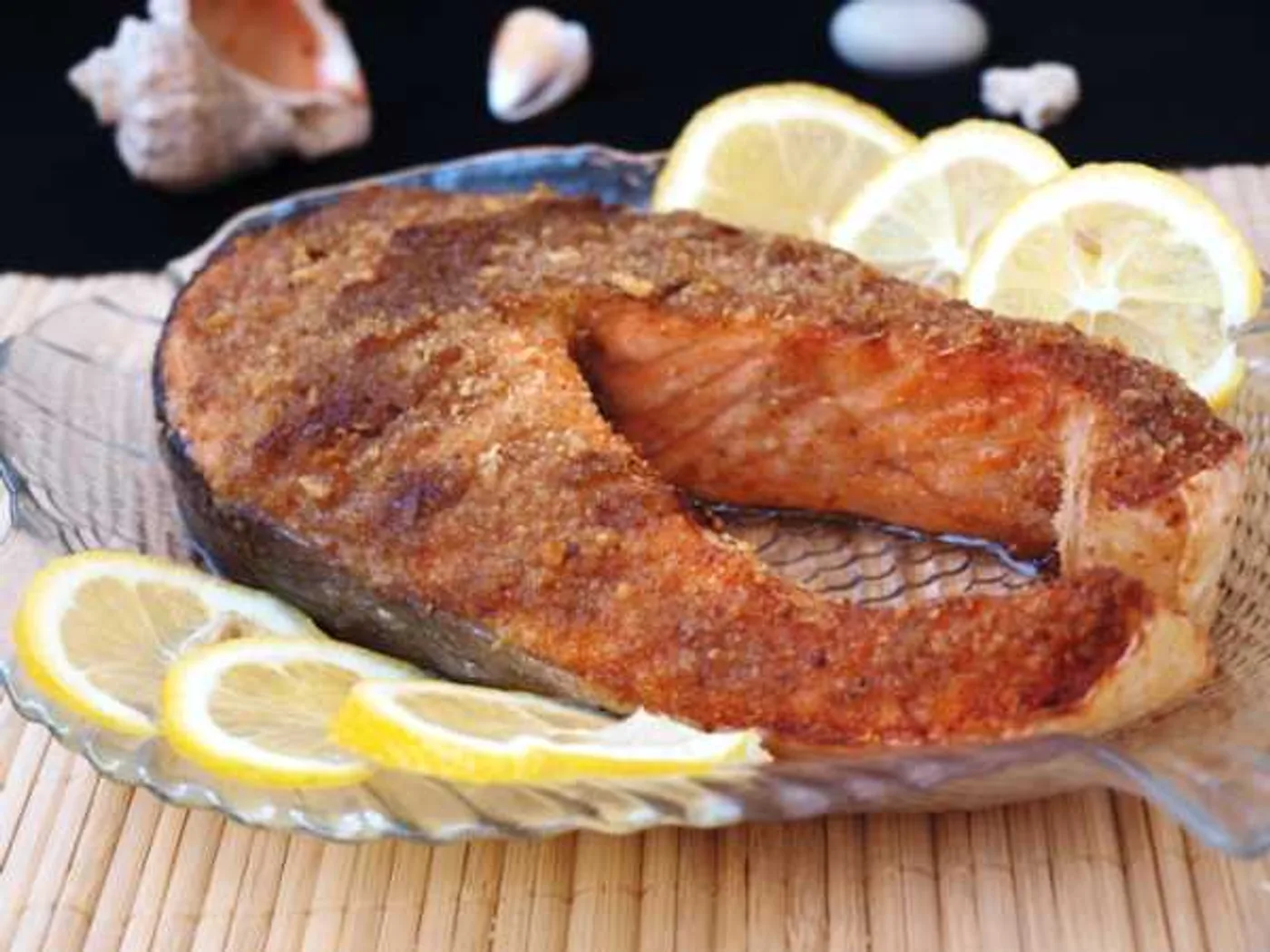 Salmon baked in lemon mustard sauce recipe