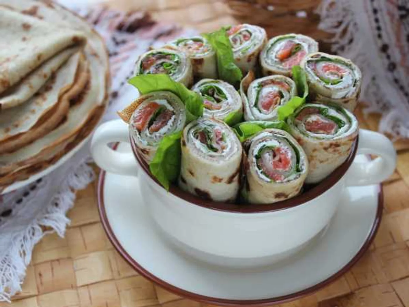 Salmon pancakes and cheese cheese. recipe