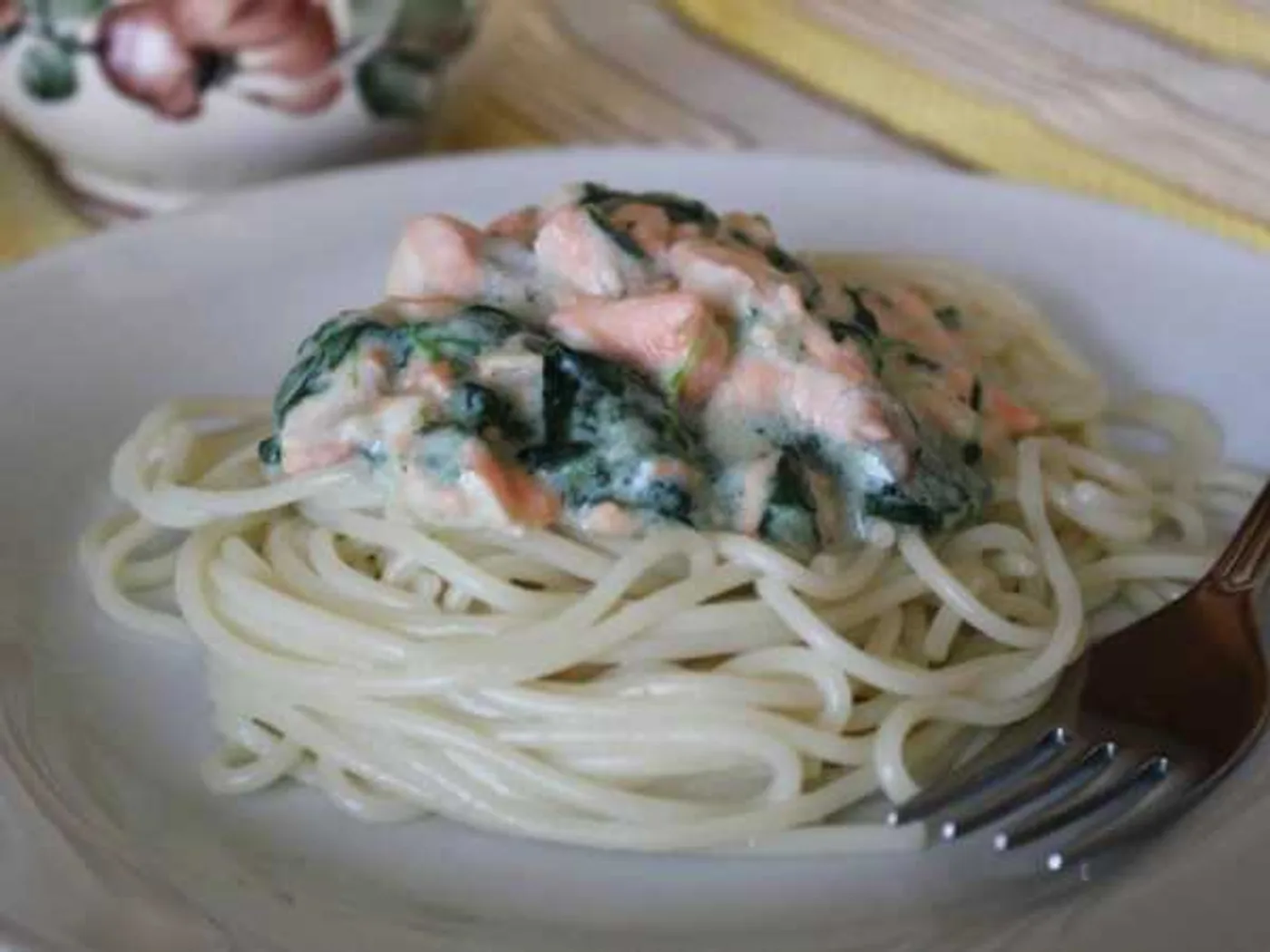 Salmon pasta recipe