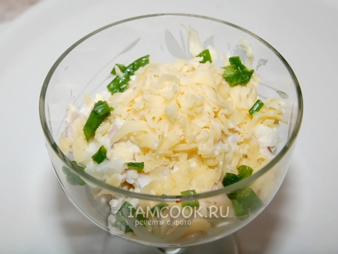 Squid and cheese salad recipe