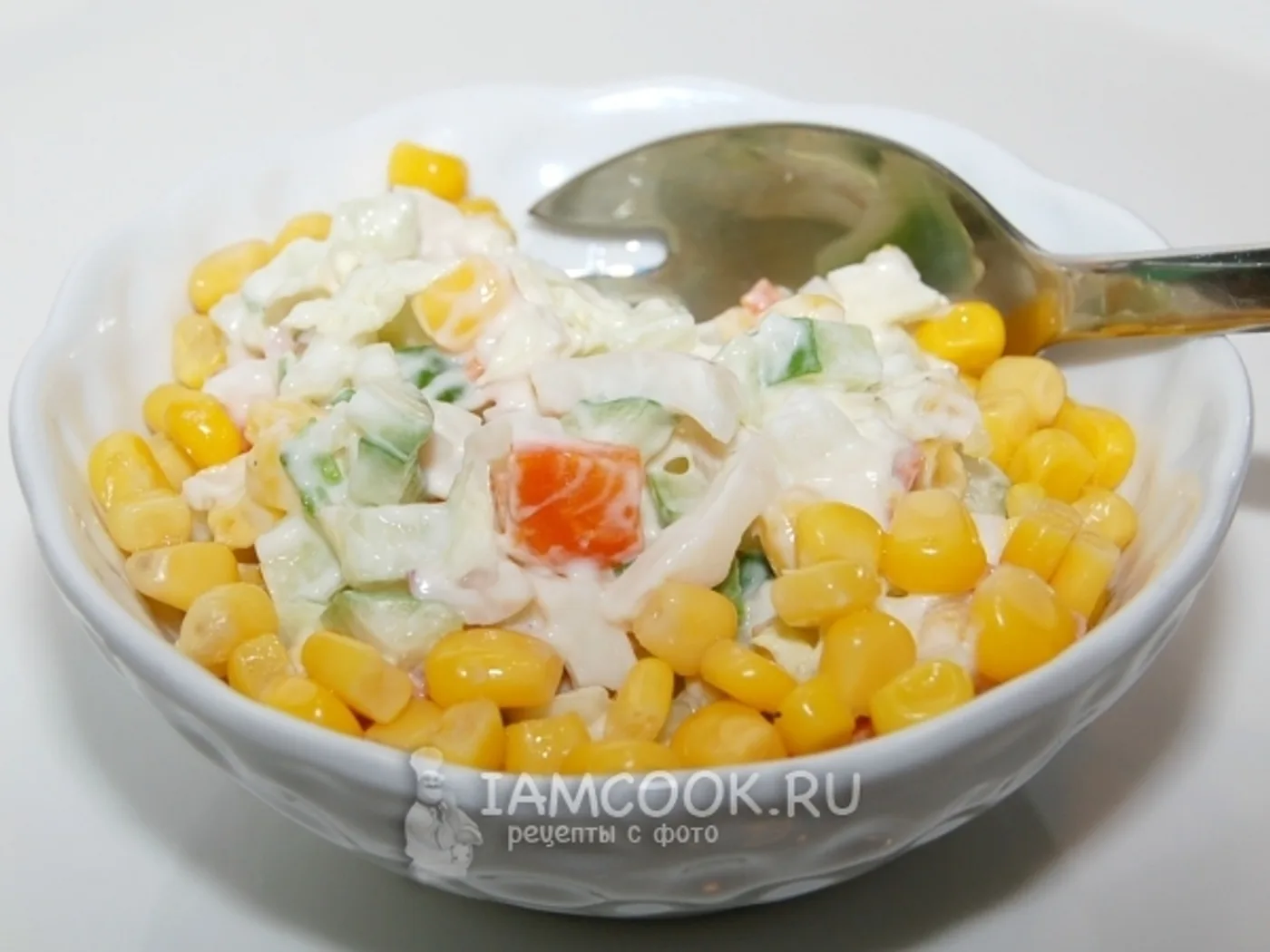 Squid and corn salad recipe