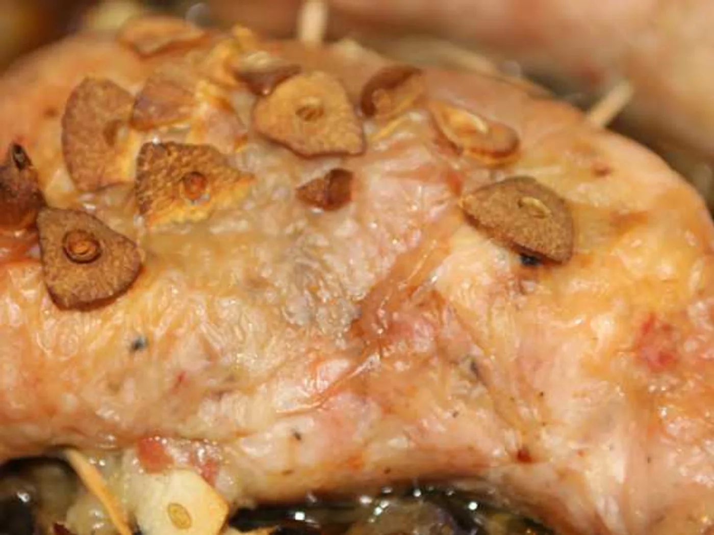 Stuffed chicken thighs with eggplant recipe