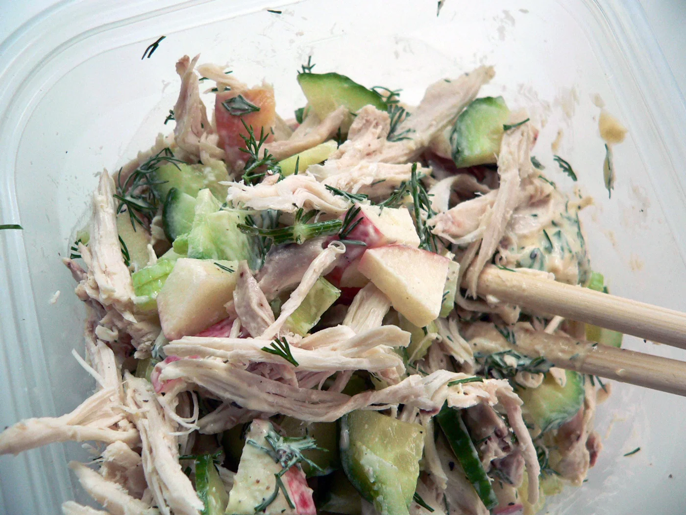Sweet Southern Chicken Salad prepared recipe