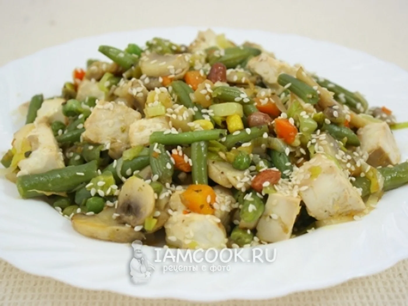 Tofu with Chinese vegetables recipe