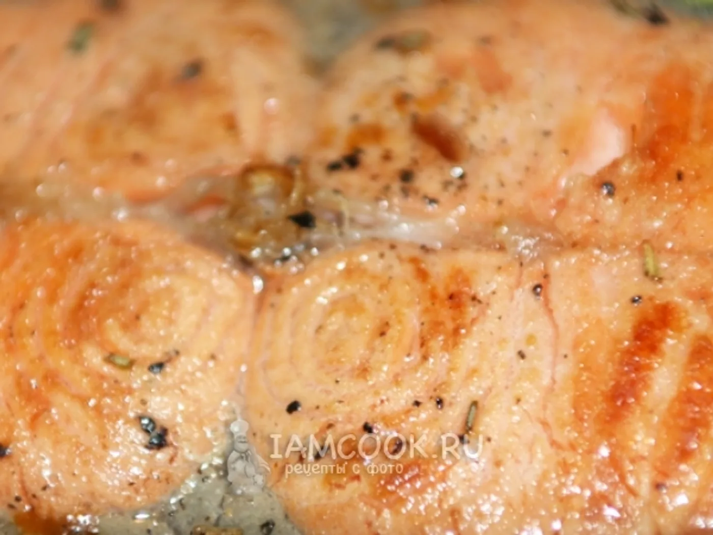 Trout steaks in a pan recipe