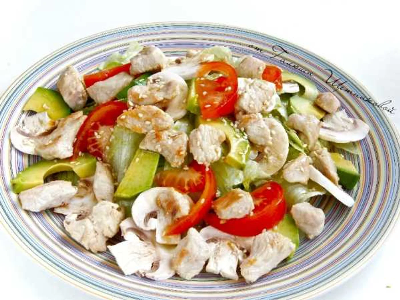 Turkey and mushroom salad recipe