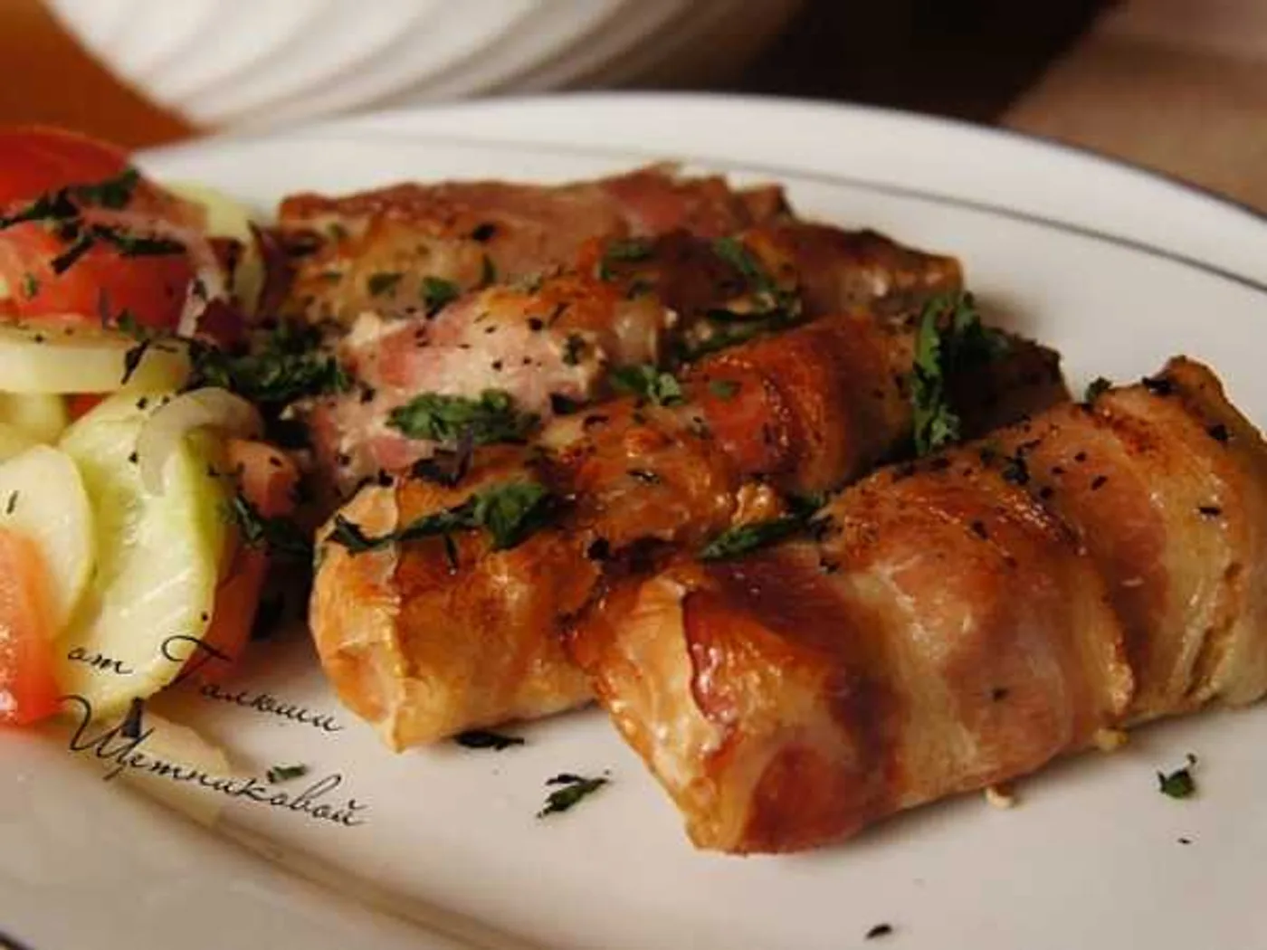 Turkey fillet in bacon recipe