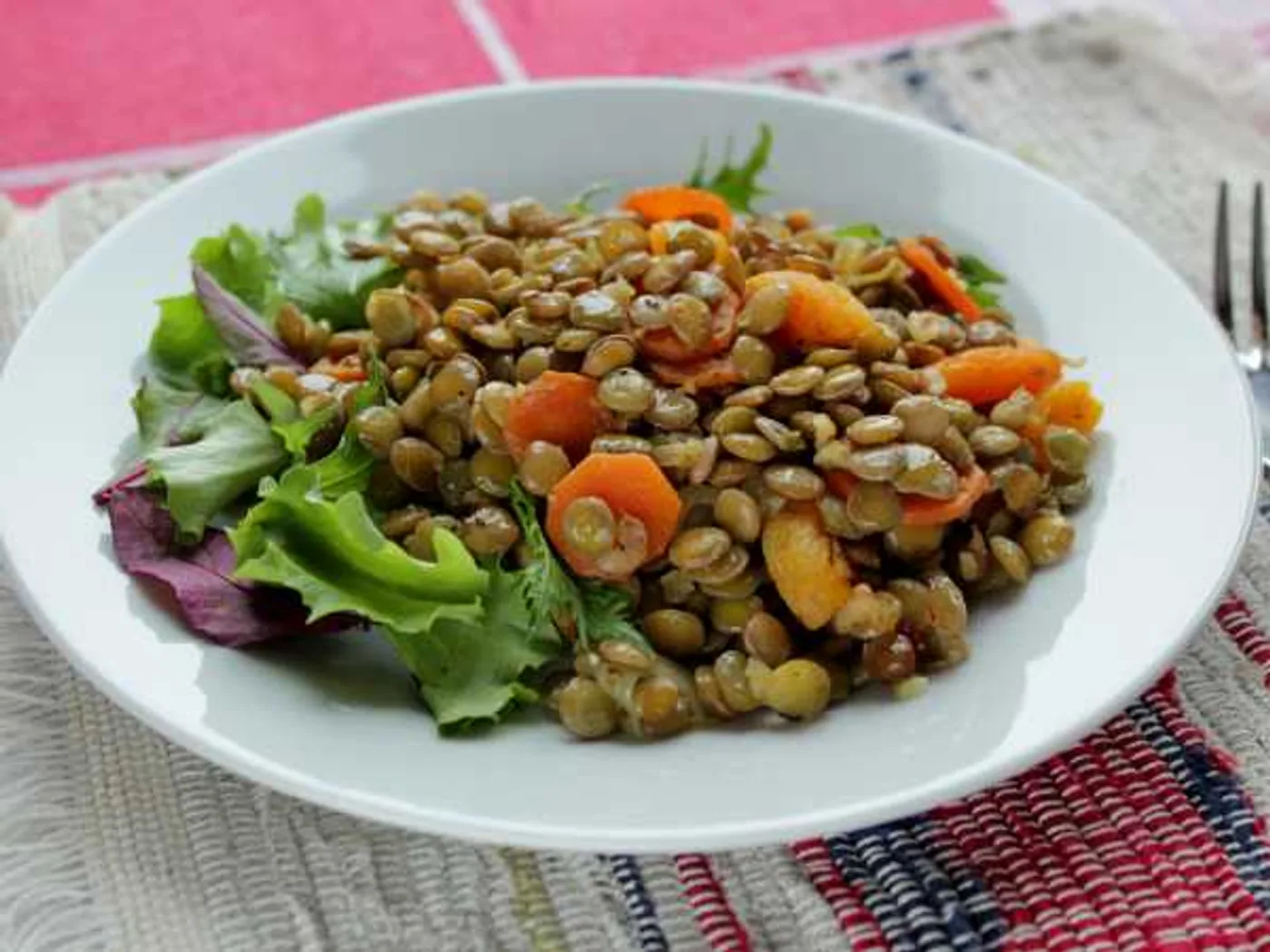 Warm lentil salad recipe