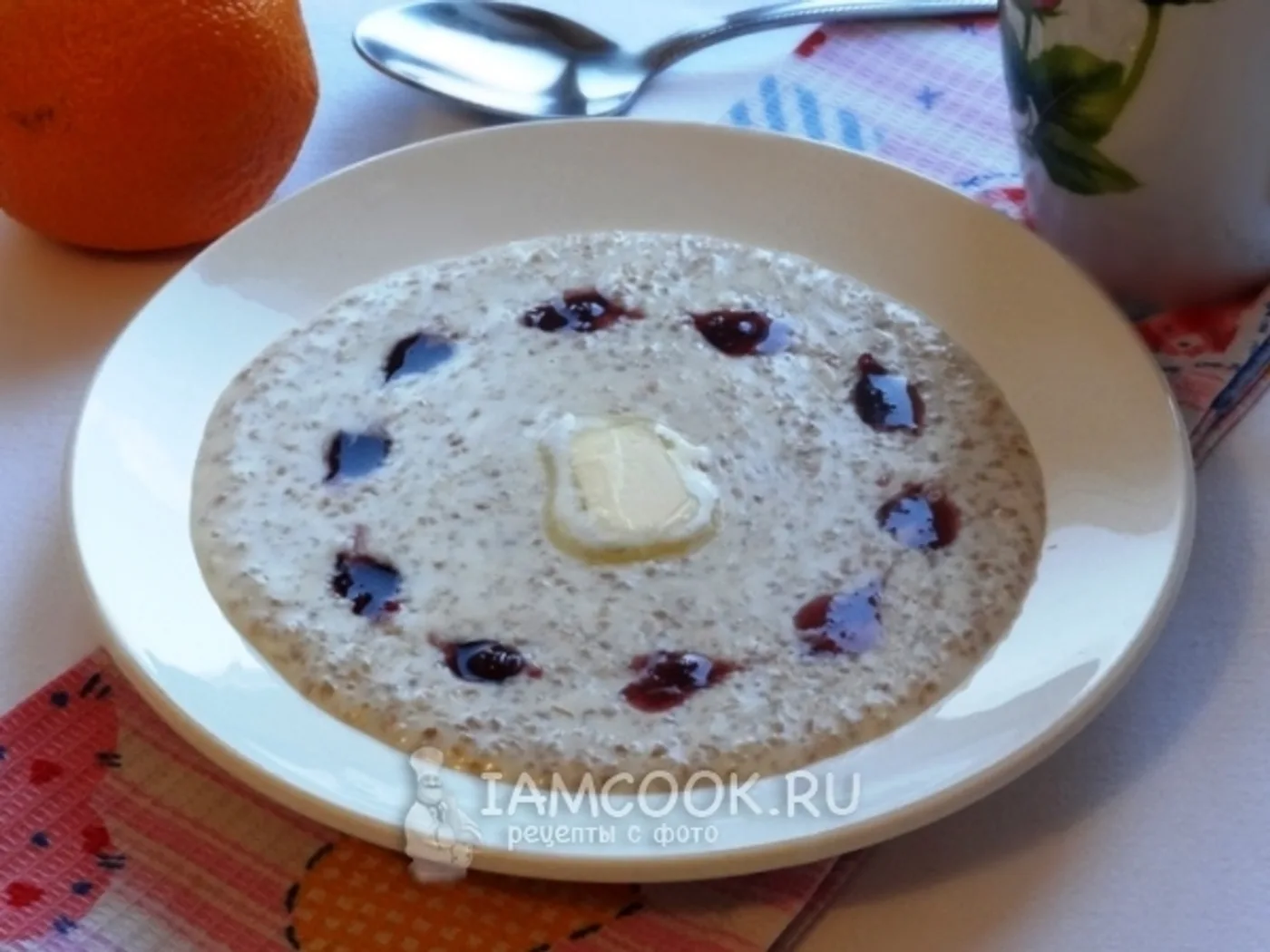 Wheat porridge on milk recipe
