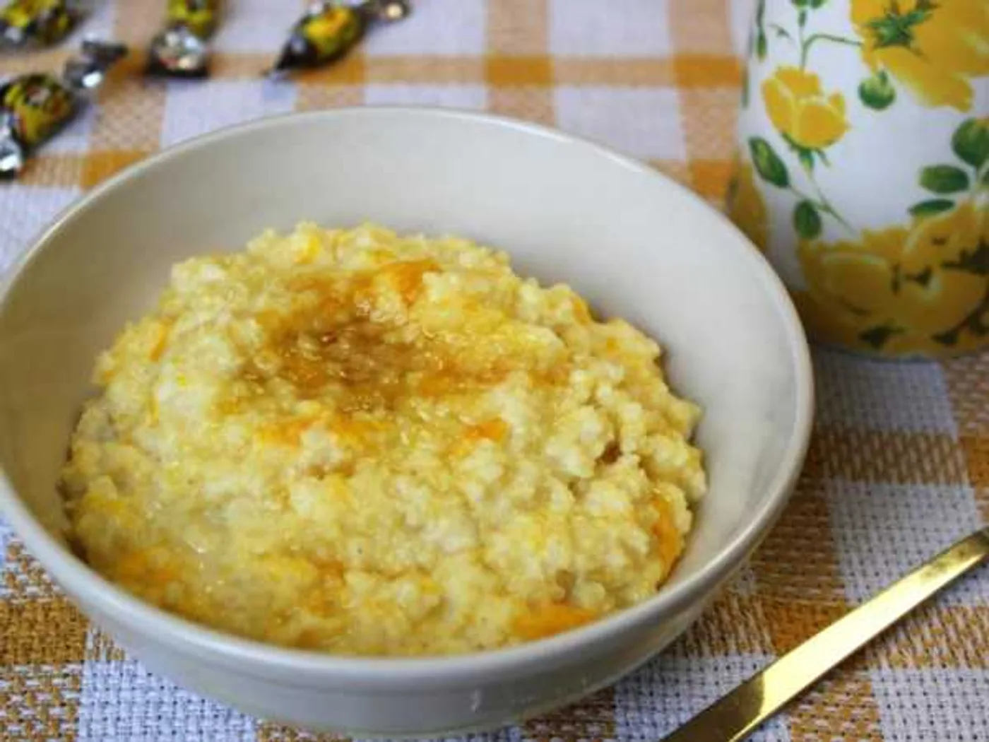 Wheat porridge with pumpkin and honey recipe