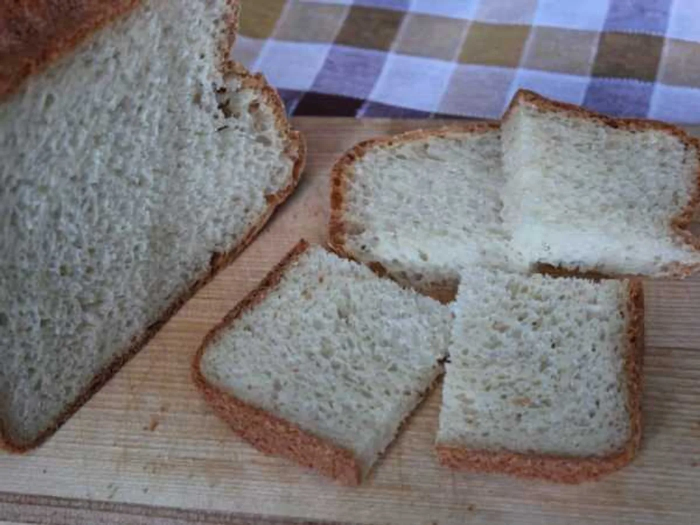 White cheese bread in the bread-maker recipe